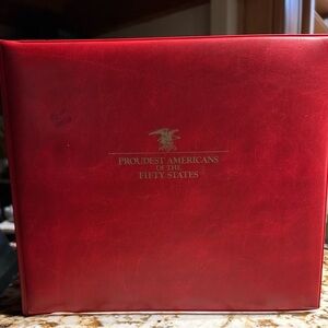 Philatelic Proudest Americans of the Fifty States Red Vinyl Album